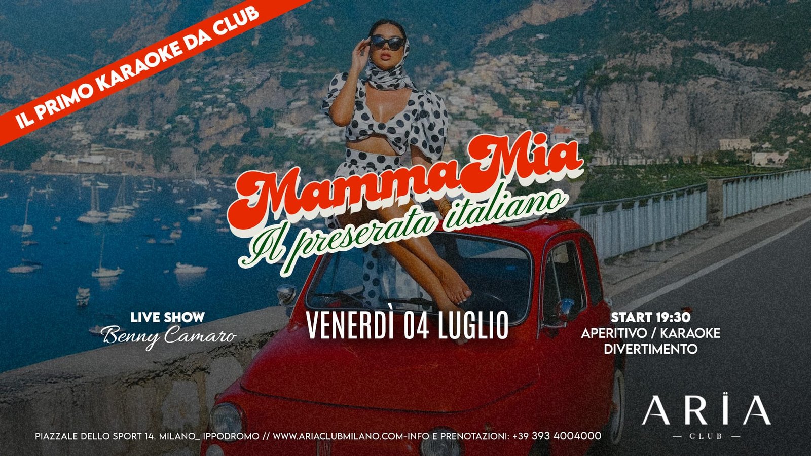 Aria Club Milano - Mamma mia - Venerdi 4 Luglio 2025